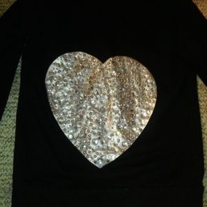 Blingy hoodie size med lots of bling in EUC