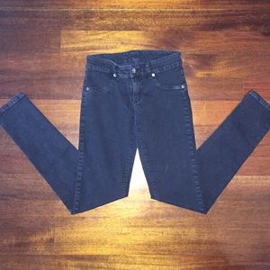 black low rise carmar jeans