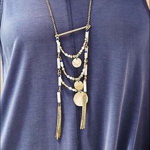 Layered Bead Pendant Necklace Urban Outfitters