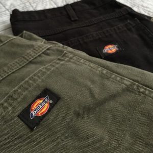34x32 forest green and black men's dickies pants