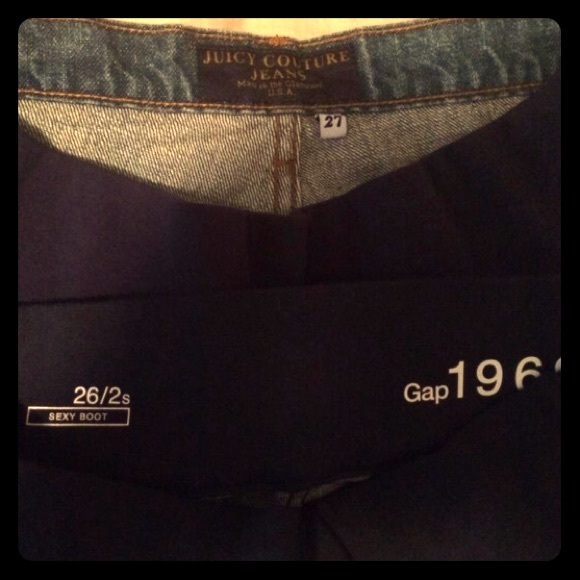 Both pairs $50Juicy couture &gap maternity