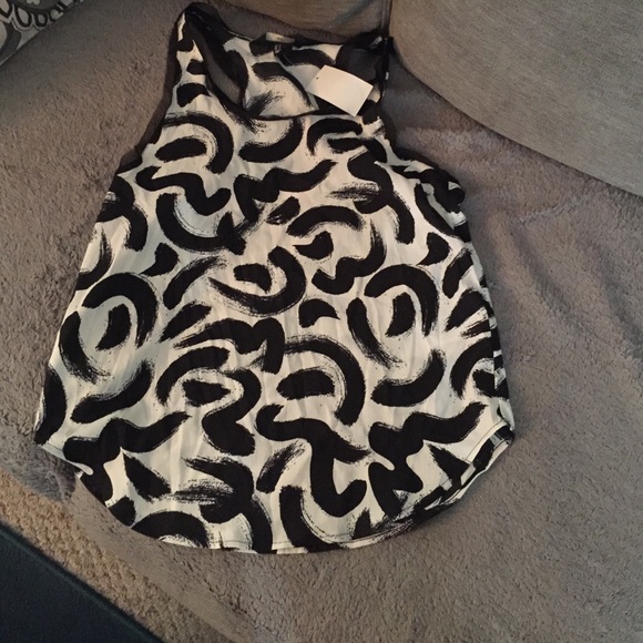 Black and white tank top