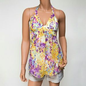 Walter Pink & Yellow Floral Halter
