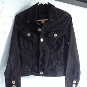 Black denim jacket