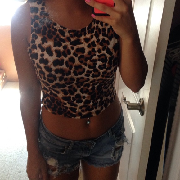 Cheetah crop top