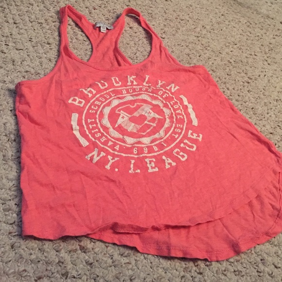 Coral tank top