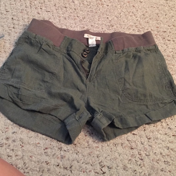 Olive green shorts