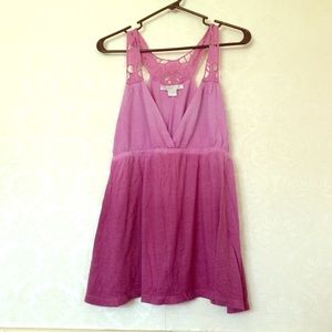 Purple ombré racer back tank