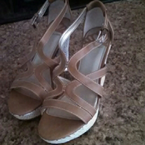 Fergie Shoes - Fergie crochet heel sandal sz 7.5 NWT