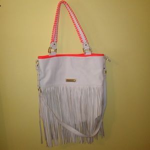 Orange/White Fringe Purse 💛 Make Me An Offer!