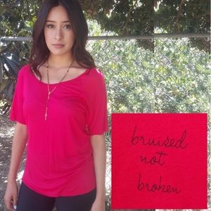 BCBGeneration 'Bruised not Broken' Tee