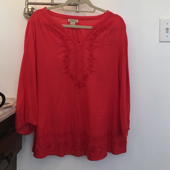 Lucky Brand Coral Blouse