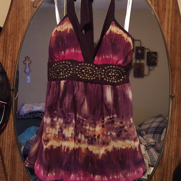 Tie dye halter top