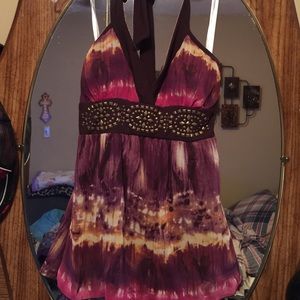 Tie dye halter top