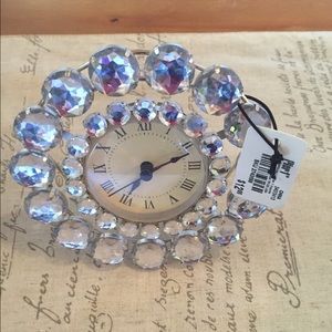 Pier 1 Gem mini desk clock  with crystals