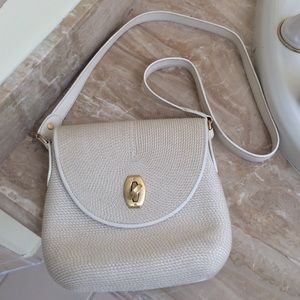 Woven off-white cross body