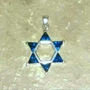 Sterling Silver Star of David Pendent