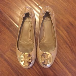 Nude Tory Burch Flats