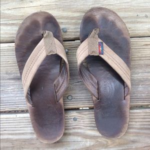 Rainbow leather sandals size 7