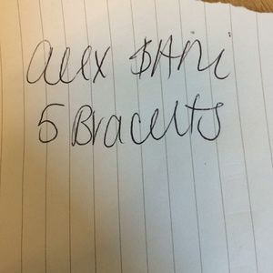 Alex and Ani set of 5 bracelets