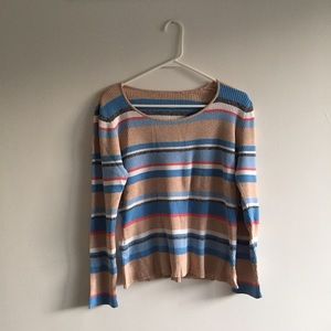 Colorful Ribbed Sweater