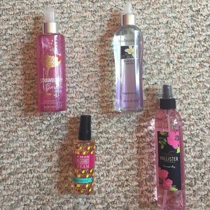 3 NEW Body mists