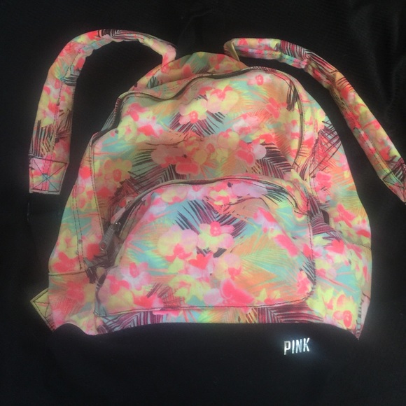 Nwot rare Victoria's Secret pink Hawaiian backpack