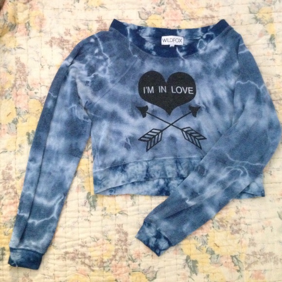 Wild fox crop sweater