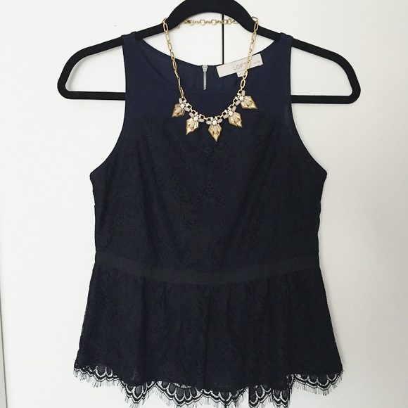 Scallop Lace Peplum