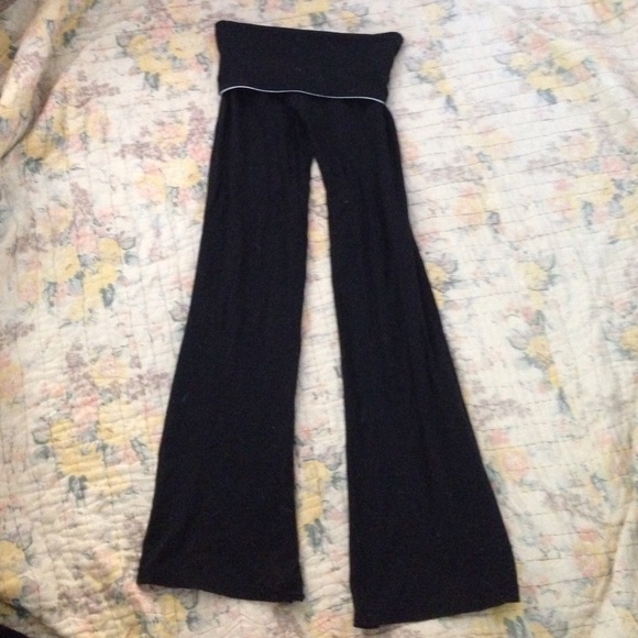 Black Lululemon flare pants