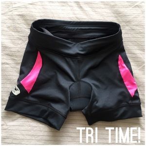 Sugoi Black & Pink Tri-Shorts