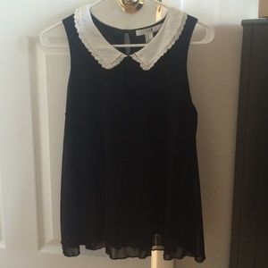 Forever 21 collard flowy tank