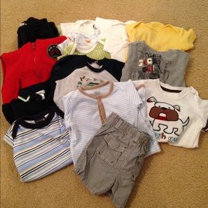 16 pc baby boy clothing bundle