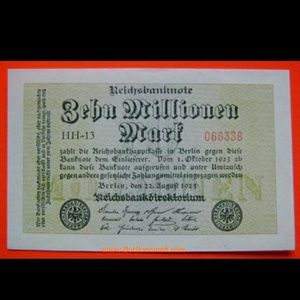 1923 Germany 10 Million Mark Banknote