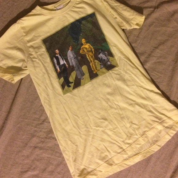 Yellow Star Wars t shirt