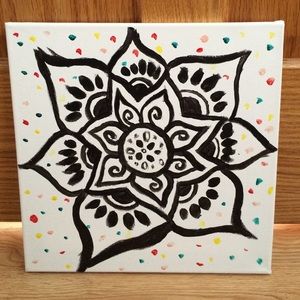 A painting of a lotus flower BY ME!!