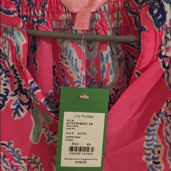 🚫SOLD🚫NWT Lilly Pulitzer Elsa top - Picture 3 of 3