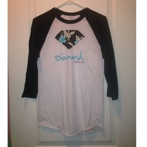 TRADED Diamond Supply Co. Baseball Tee.