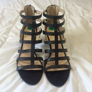 Nine West Black Sandal Heels