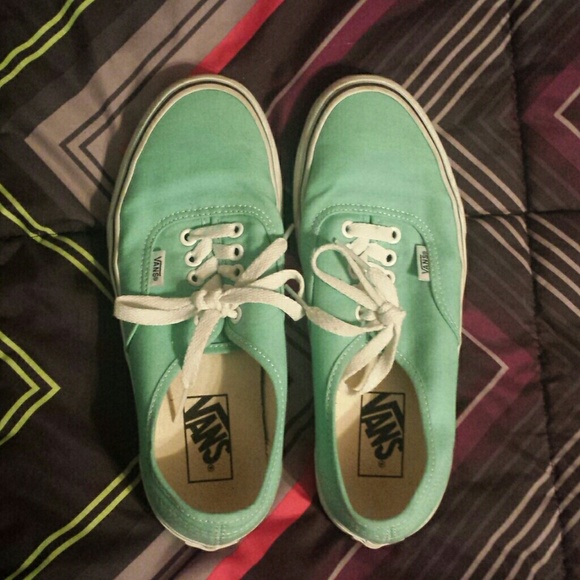 Mint green Vans