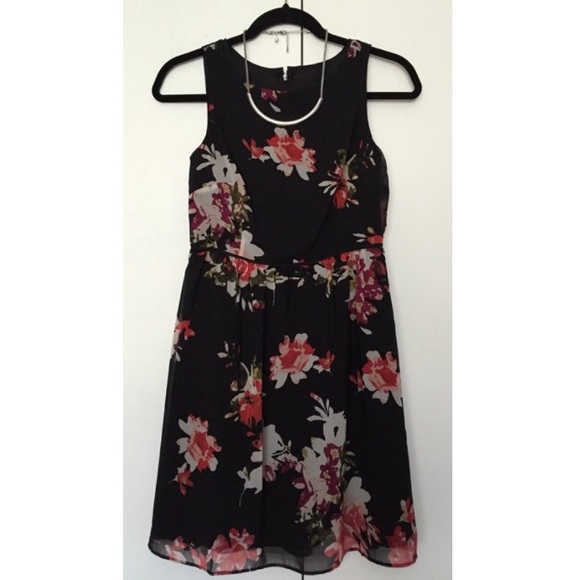 Watercolor Floral Sleeveless Dress