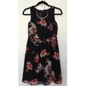 Watercolor Floral Sleeveless Dress
