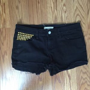 Black denim shorts!