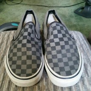 Checkered vans sneakers