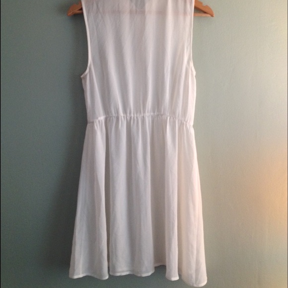 Urban Outfitters Studded White Button Down Dress - Picture 2 of 4