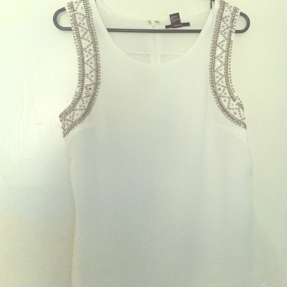 White chiffon blouse - Picture 1 of 3