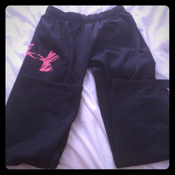 Breast cancer Under armour sweat pants