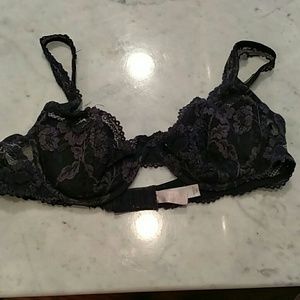 Victoria secret black lace bra