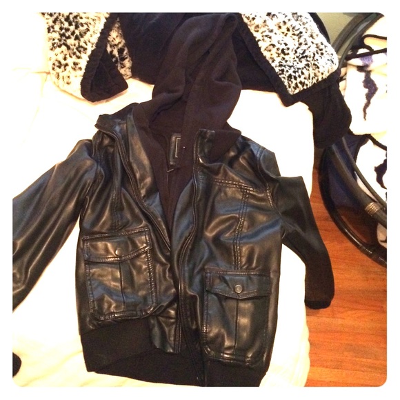 OBEY brand leather jacket