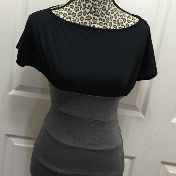 Black & grey dress